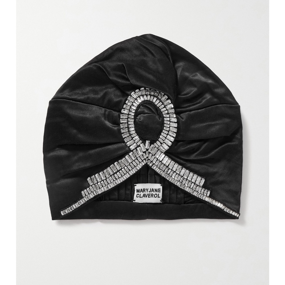 Black and Silver Embellished Women's Hat